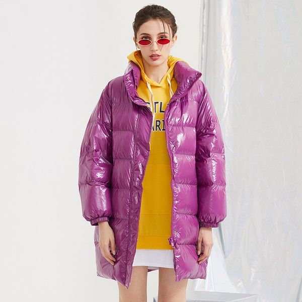 fashion new glossy white duck down jacket women coat 2019 winter thick warm parka loose down coat winter coats female overcoat, Black
fashion new glossy white duck down jacket women coat 2019 winter thick warm parka loose down coat winter coats female overcoat, Black