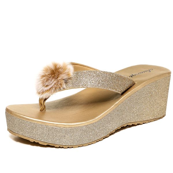 women sandals fur slippers summer high heel platform real fur slides slipper furry wedge sandals femme platform, Black
women sandals fur slippers summer high heel platform real fur slides slipper furry wedge sandals femme platform, Black