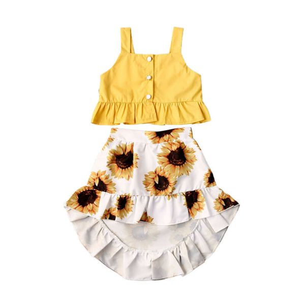 dropshipping 2pcs одежда набор малыши ребёнков crop top подсолнух рюши юбка наряды одежда, White
dropshipping 2pcs одежда набор малыши ребёнков crop top подсолнух рюши юбка наряды одежда, White