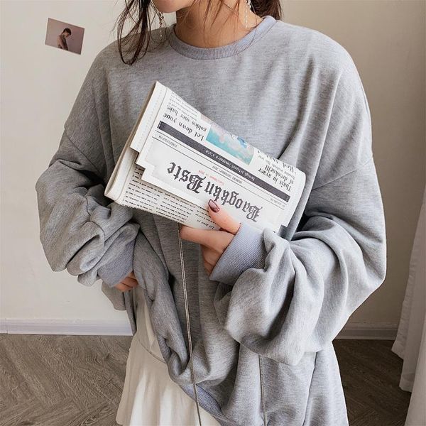 fashion newspaper print design women casual envelope bag day clutches chain purse crossbody messenger bag shoulder handbag
fashion newspaper print design women casual envelope bag day clutches chain purse crossbody messenger bag shoulder handbag