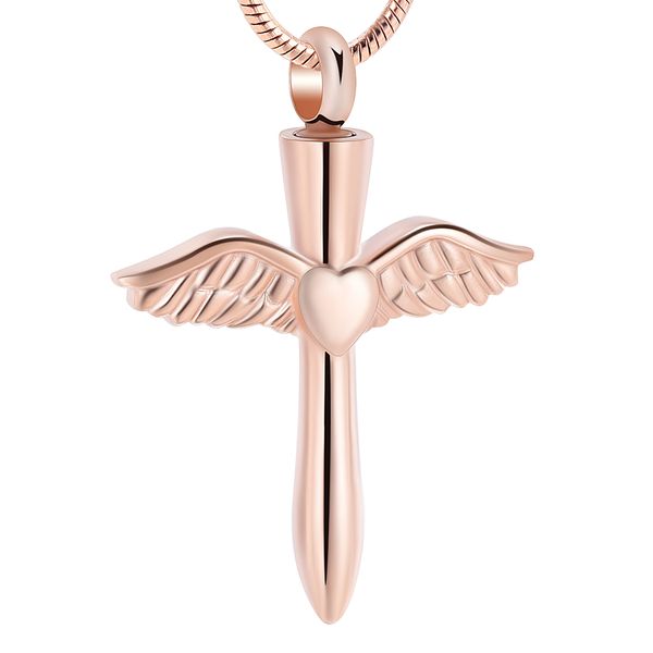 ijd12240 rose gold cross cremation pendant funeral urn ashes holder keepsake jewelry with funnel and instructions, Silver
ijd12240 rose gold cross cremation pendant funeral urn ashes holder keepsake jewelry with funnel and instructions, Silver