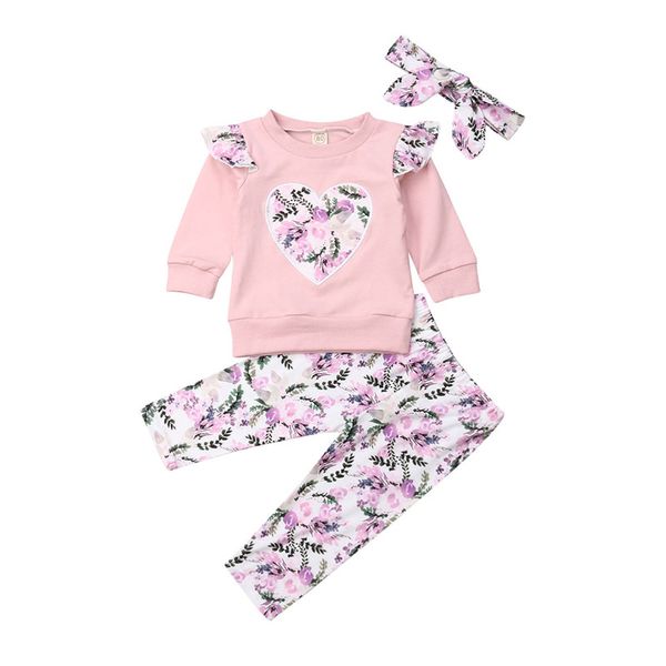 2019 pretty kid baby girls 3pcs наборы одежды с принтом в виде сердца топы футболка + цветочные леггинсы брюки + повязка на голову милые дев, White
2019 pretty kid baby girls 3pcs наборы одежды с принтом в виде сердца топы футболка + цветочные леггинсы брюки + повязка на голову милые дев, White