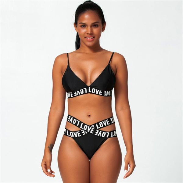 bikinis set elastic bandage bikini women letter print swimwear brazilian swimsuit black biquini thong pad bathing suit mujer
bikinis set elastic bandage bikini women letter print swimwear brazilian swimsuit black biquini thong pad bathing suit mujer