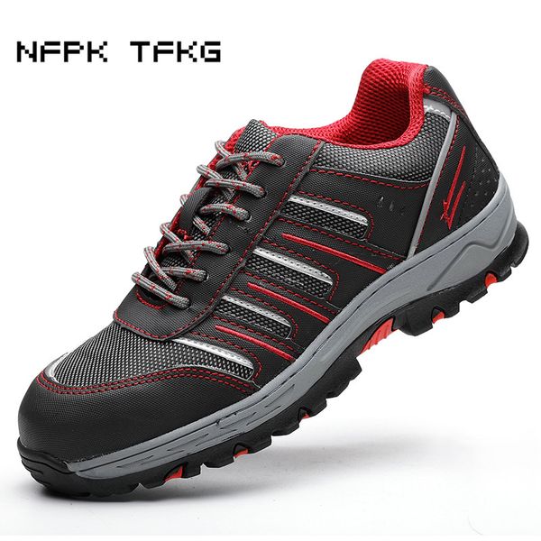 large size men's fashion steel toe covers work safety shoes breathable mesh puncture proof tooling security low boots protection, Black
large size men's fashion steel toe covers work safety shoes breathable mesh puncture proof tooling security low boots protection, Black