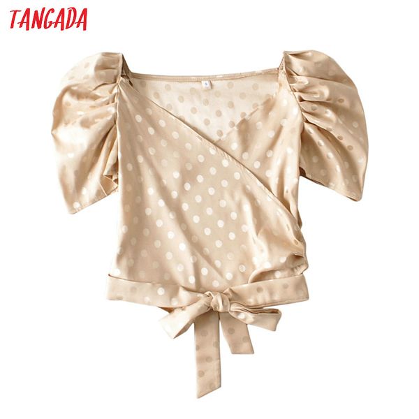 tangada women retro dots print crop shirt with bow short sleeve 2020 summer chic female slim shirt ai27, White
tangada women retro dots print crop shirt with bow short sleeve 2020 summer chic female slim shirt ai27, White