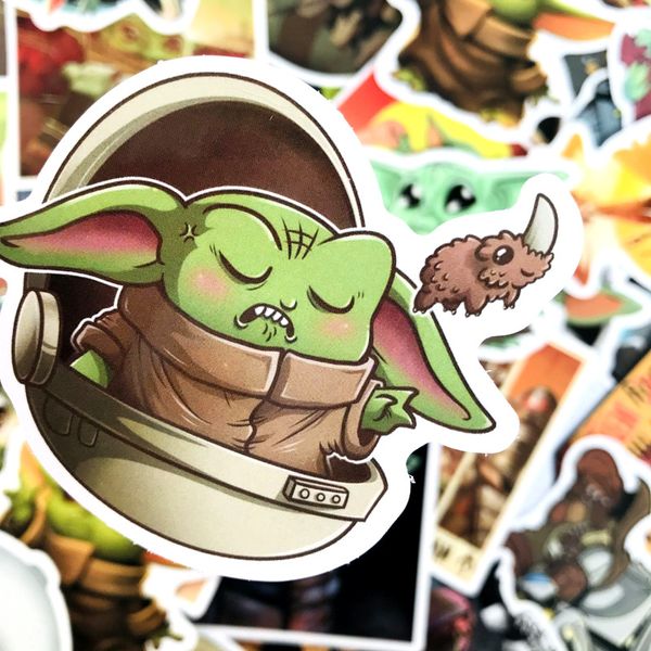 10/25/40/50 cartoon baby yoda star wars mandalor stickers waterproof pvc skateboard lapmotorcycle toy stickers 
10/25/40/50 cartoon baby yoda star wars mandalor stickers waterproof pvc skateboard lapmotorcycle toy stickers