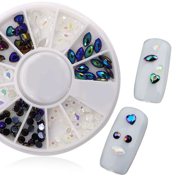 12-grid turntable nail sticker round gem disc ornament fingernail decoration round box, Silver;gold
12-grid turntable nail sticker round gem disc ornament fingernail decoration round box, Silver;gold