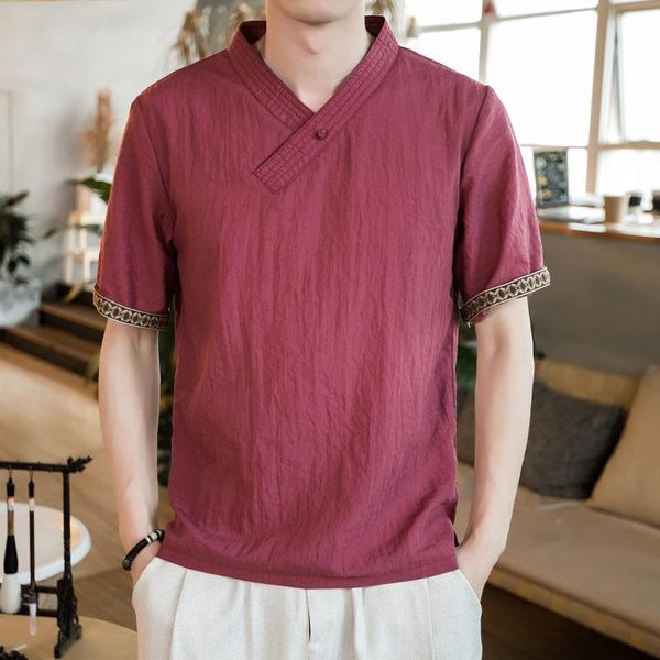 linen men thin shirt chinese style short sleeve linen solid retro plate buttons men loose shirt trend super plus size -5xl, White;black
linen men thin shirt chinese style short sleeve linen solid retro plate buttons men loose shirt trend super plus size -5xl, White;black