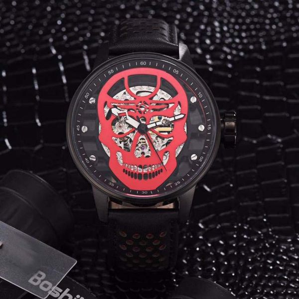 2019 3a fully automatic mechanical mens watch skull watch boutique steel leather strap exquisite brand personality gift table, Slivery;brown
2019 3a fully automatic mechanical mens watch skull watch boutique steel leather strap exquisite brand personality gift table, Slivery;brown