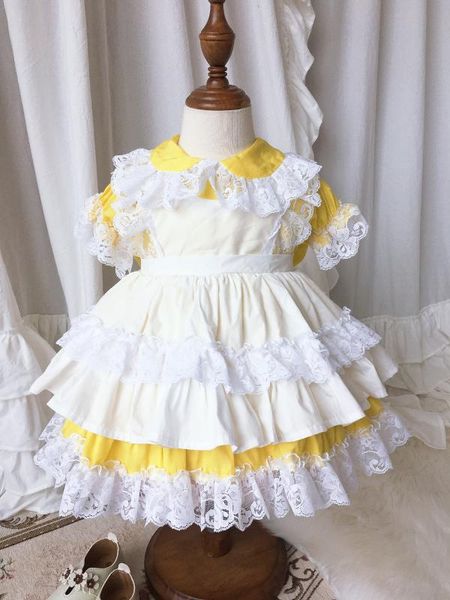 baby girl summer yellow vintage spanish england turkey lolita ball gown princess dress for girls casual party, Red;yellow
baby girl summer yellow vintage spanish england turkey lolita ball gown princess dress for girls casual party, Red;yellow