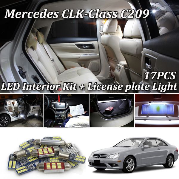 17pcs error led interior light kit for - clk class w209 c209 clk320 clk430 clk350 clk500 clk550 (2003-2009
17pcs error led interior light kit for - clk class w209 c209 clk320 clk430 clk350 clk500 clk550 (2003-2009