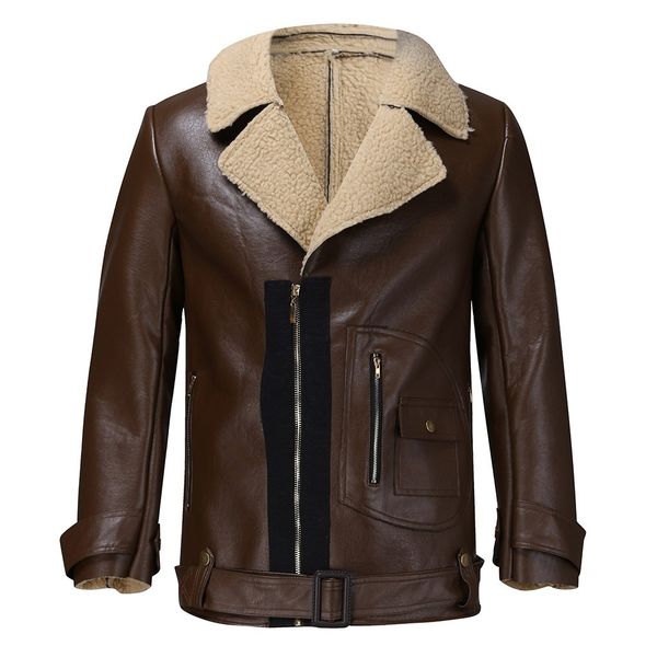 men winter imitation leather jacket biker motorcycle zipper long sleeve coat jaqueta masculino chaqueta hombre veste homme, Black;brown
men winter imitation leather jacket biker motorcycle zipper long sleeve coat jaqueta masculino chaqueta hombre veste homme, Black;brown
