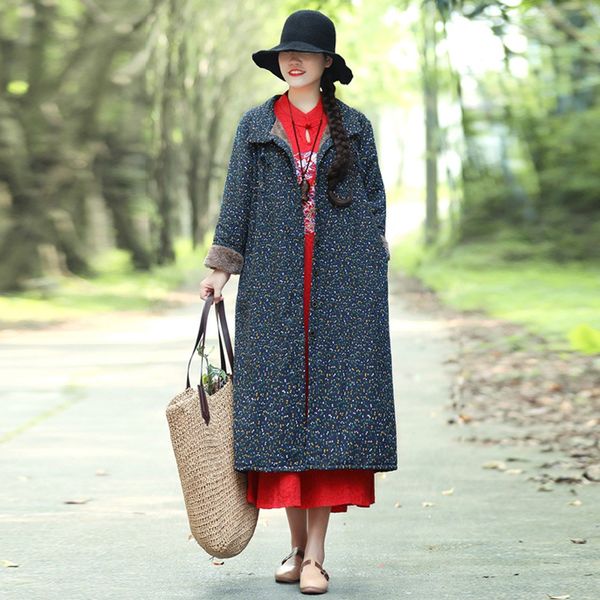feitong 2018 fashion women cotton linen winter warm coat folk-custom printing outcoat jacket new arrival, Black
feitong 2018 fashion women cotton linen winter warm coat folk-custom printing outcoat jacket new arrival, Black