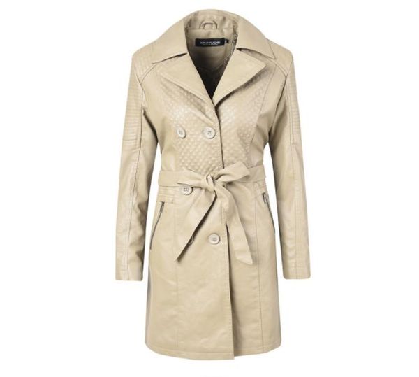 autumn and winter leather jacket women's new coat female solid color lapel lace female pu leather motorcycle jacket, Black
autumn and winter leather jacket women's new coat female solid color lapel lace female pu leather motorcycle jacket, Black