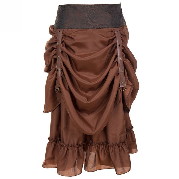 gothic skirt pleated elastic waist skirts for women brown long skirt retro vintage costume for party shows, Black
gothic skirt pleated elastic waist skirts for women brown long skirt retro vintage costume for party shows, Black