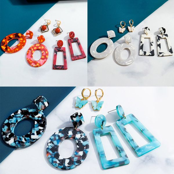 korean acrylic butterfly drop earrings for women fashion geometry resin oval round dangle 3 pairs/set earring 2020 party jewelry, Silver
korean acrylic butterfly drop earrings for women fashion geometry resin oval round dangle 3 pairs/set earring 2020 party jewelry, Silver
