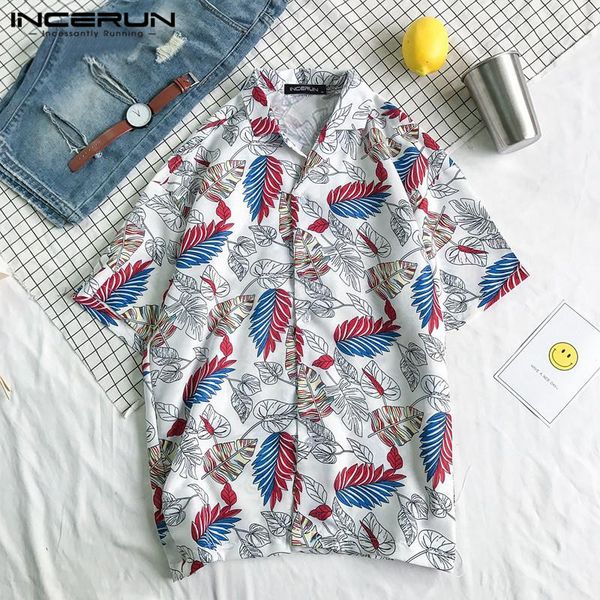 2019 short sleeve hawaiian shirt men print loose lapel neck button casual beach couple shirts men camisa streetwear incerun, White;black
2019 short sleeve hawaiian shirt men print loose lapel neck button casual beach couple shirts men camisa streetwear incerun, White;black