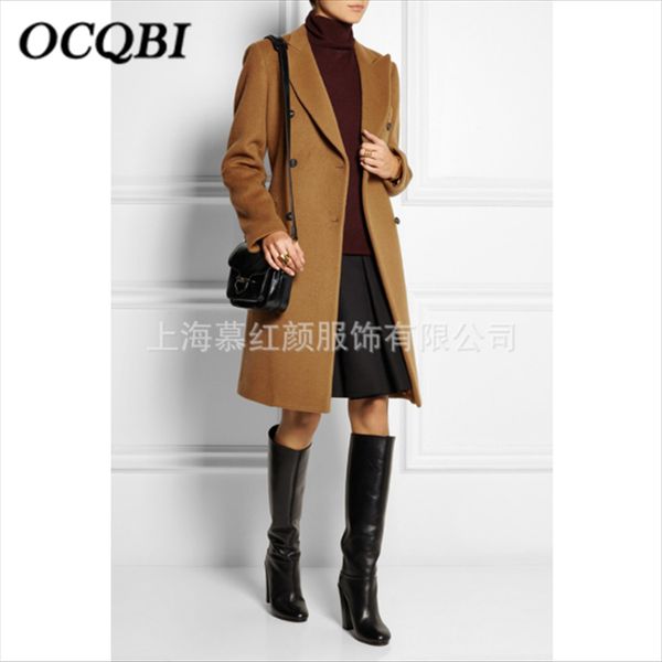 2019 winter plus size fashion casual coat cashmere korean style streetwear women slim coat, Black
2019 winter plus size fashion casual coat cashmere korean style streetwear women slim coat, Black