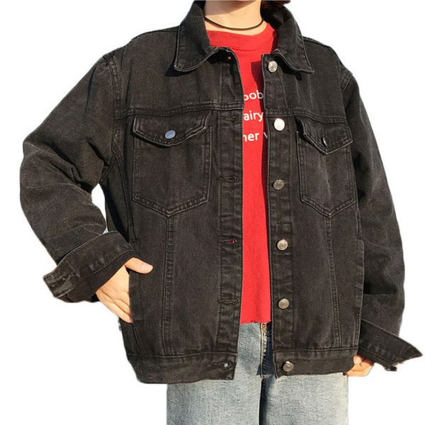 women basic coats casual denim jacket female bomber jacket black short plus size jeans coat casaco feminino, Black;brown
women basic coats casual denim jacket female bomber jacket black short plus size jeans coat casaco feminino, Black;brown