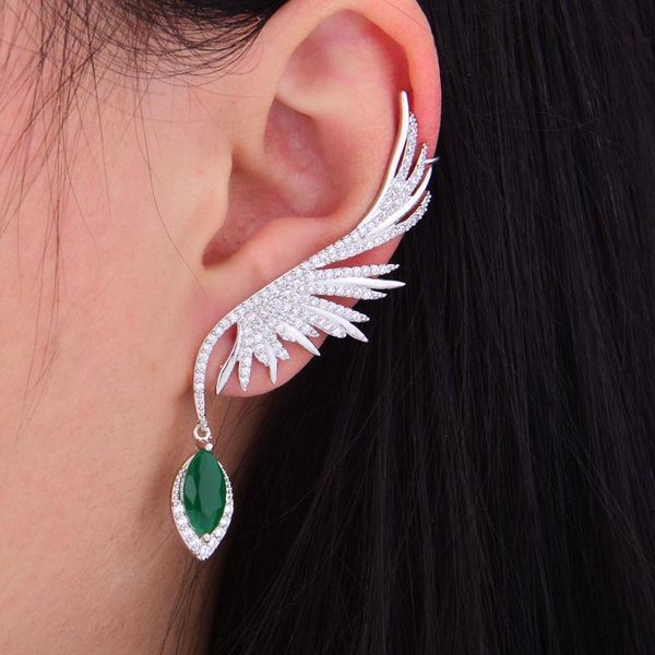 godki 70mm feather fashion popular luxury iregular geometry earring full cubic zirconia pave earring, Silver
godki 70mm feather fashion popular luxury iregular geometry earring full cubic zirconia pave earring, Silver