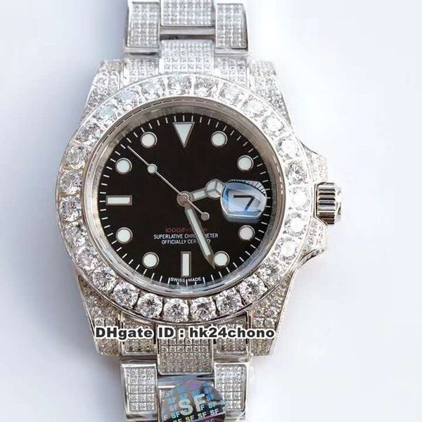 3 style luxury sf 40mm 116610 date full diamonds automatic mens watch black dial dial diamonds steel strap gents watches, Slivery;brown
3 style luxury sf 40mm 116610 date full diamonds automatic mens watch black dial dial diamonds steel strap gents watches, Slivery;brown
