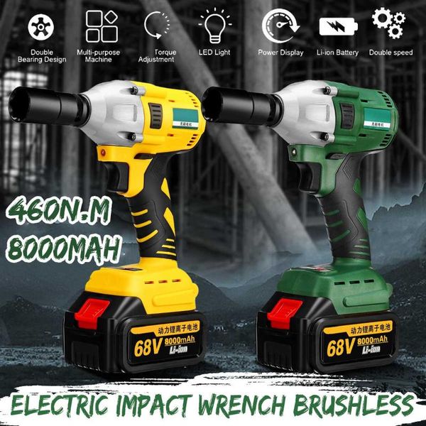 68v 460n.m electric brushless cordless impact wrench 8000mah 2 batteries 1 charger high torque electric wrench tools 110v-220v
68v 460n.m electric brushless cordless impact wrench 8000mah 2 batteries 1 charger high torque electric wrench tools 110v-220v