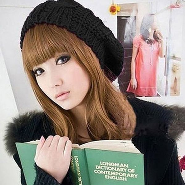 women's fashion beret braided baggy wool knitted warm winter beanie hat cap, Blue;gray
women's fashion beret braided baggy wool knitted warm winter beanie hat cap, Blue;gray