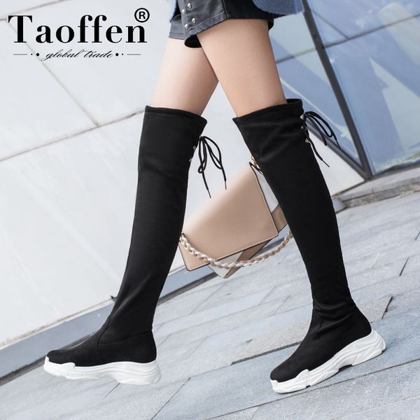 taoffen 2020 size 29-46 lady fashion simple winter warm long boots casual over the knee boots club outdoor shoes woman footwear, Black
taoffen 2020 size 29-46 lady fashion simple winter warm long boots casual over the knee boots club outdoor shoes woman footwear, Black