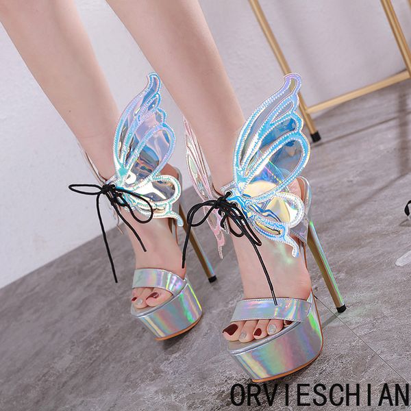 new manufacturer direct sale 2020 new butterfly wing high heels nightclub laser high heel sandals, Black
new manufacturer direct sale 2020 new butterfly wing high heels nightclub laser high heel sandals, Black
