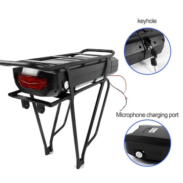 electric bicycle 48v 17.5ah rear rack battery pack for ebike with luggage hanger taillight usb port us/eu/au/uk e bike charger
electric bicycle 48v 17.5ah rear rack battery pack for ebike with luggage hanger taillight usb port us/eu/au/uk e bike charger