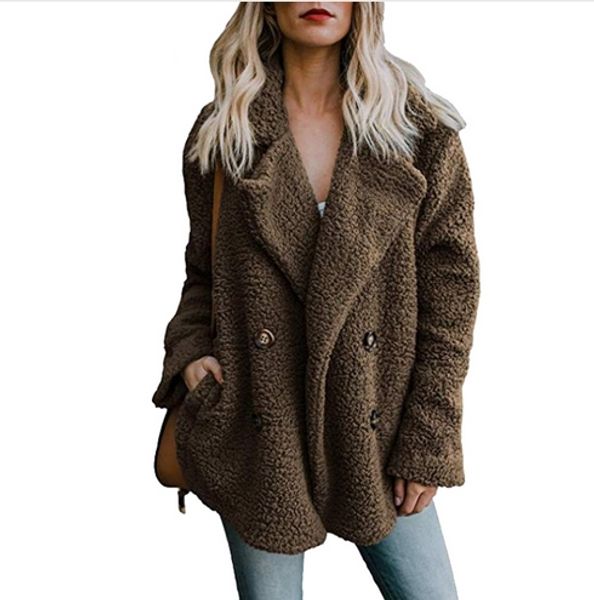 winter women faux fur coat 2018 casual solid warm long sleeve faux fur jacket coat female vintage outwear casaco feminino, Black;brown
winter women faux fur coat 2018 casual solid warm long sleeve faux fur jacket coat female vintage outwear casaco feminino, Black;brown