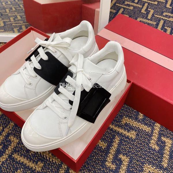 new arrival women leather sneaker skate lacquered buckle men casual shoe white lace-up flat sneaker luxury fashion star vintage women shoes, Black
new arrival women leather sneaker skate lacquered buckle men casual shoe white lace-up flat sneaker luxury fashion star vintage women shoes, Black