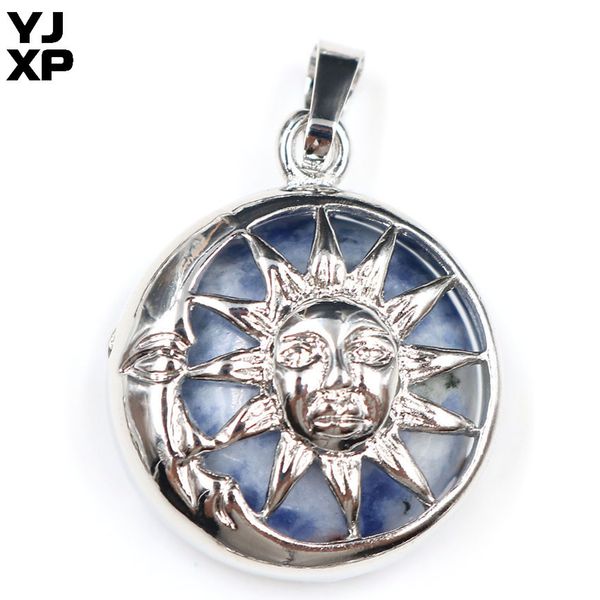 1 pcs 5 color choice sun moon natural stone locket pendant for necklaces amethysts sodalite quartzs amulet lucky charms jewelry, Silver
1 pcs 5 color choice sun moon natural stone locket pendant for necklaces amethysts sodalite quartzs amulet lucky charms jewelry, Silver