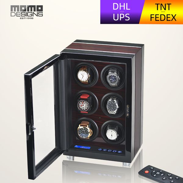 new arrival watch winder display 6/9 slots automatic watches winding box with lcd touch /tpd mode /remote control surprise gift, Black;blue
new arrival watch winder display 6/9 slots automatic watches winding box with lcd touch /tpd mode /remote control surprise gift, Black;blue