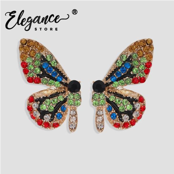 elegance cute crystal butterfly stud earrings for women colorful fashion insects jewelry brincos wedding party gifts wholesale, Golden;silver
elegance cute crystal butterfly stud earrings for women colorful fashion insects jewelry brincos wedding party gifts wholesale, Golden;silver