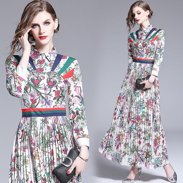selling women's elegant vintage floral print button front lapel neck empire waist pleated dress office ladies slim party maxi dress, Black;gray
selling women's elegant vintage floral print button front lapel neck empire waist pleated dress office ladies slim party maxi dress, Black;gray