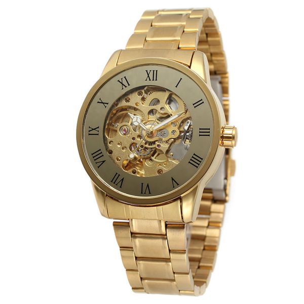 golden men automatic mechanical watches fashion stainless steel bracelet wrist watch man casual dress vintage clock montre femme, Slivery;brown
golden men automatic mechanical watches fashion stainless steel bracelet wrist watch man casual dress vintage clock montre femme, Slivery;brown