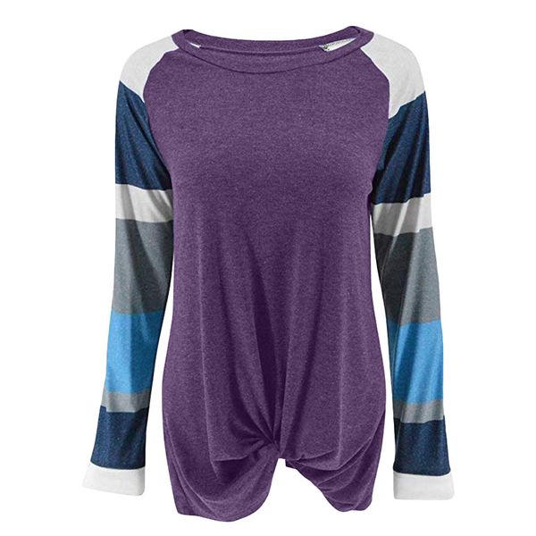 women's and shirts stripe print pullover loose patchwork casual long sleeve shirt camisas mujer haut femme, White
women's and shirts stripe print pullover loose patchwork casual long sleeve shirt camisas mujer haut femme, White
