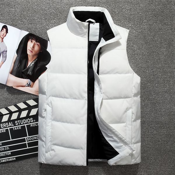 new casual white duck down vest brand mens winter sleeveless jacket and coats men's sleeveless warm down vest homme, Black
new casual white duck down vest brand mens winter sleeveless jacket and coats men's sleeveless warm down vest homme, Black