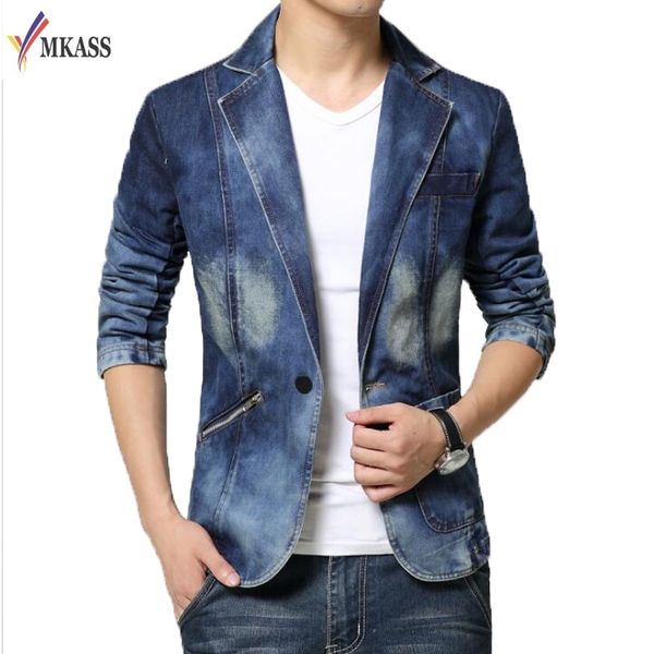 mkass new jeans blazer men cotton cowboy jacket denim jacket men blazer suits for jaqueta brand-clothing fashion m-4xl, White;black
mkass new jeans blazer men cotton cowboy jacket denim jacket men blazer suits for jaqueta brand-clothing fashion m-4xl, White;black