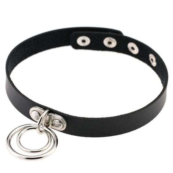 handmade double o-round collar punk rock black gothic choker necklace belt torques for women anime chokers necklaces bijoux, Golden;silver
handmade double o-round collar punk rock black gothic choker necklace belt torques for women anime chokers necklaces bijoux, Golden;silver