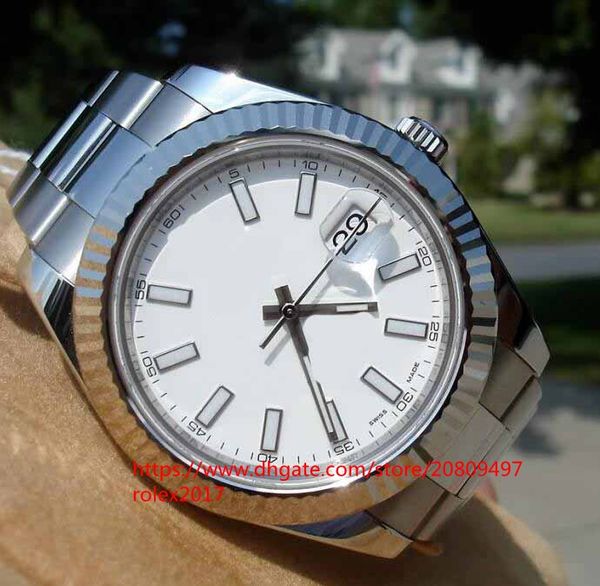 mens datejust white stick 41mm asia 2813 movement automatic mens watch white dial men's watches, Slivery;black
mens datejust white stick 41mm asia 2813 movement automatic mens watch white dial men's watches, Slivery;black