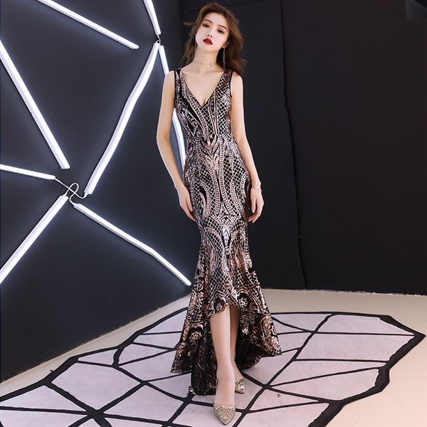 wedding qipao long mermaid sequins retro fashion party evening dress cheongsam oriental dress vestido de festa, Red
wedding qipao long mermaid sequins retro fashion party evening dress cheongsam oriental dress vestido de festa, Red