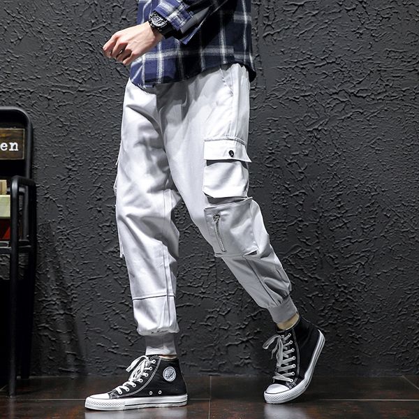 2019 men hip hop harem joggers pants casual hip hop streetwear male trousers mens joggers solid multi-pocket pants sweatpants, Black
2019 men hip hop harem joggers pants casual hip hop streetwear male trousers mens joggers solid multi-pocket pants sweatpants, Black