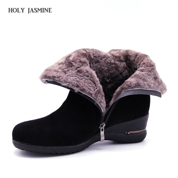 2018 winter new warm wool fur ботильоны из натуральной шерсти полный зерна кожи длинные плюшевые снега сапоги женщин высокого качества клинь, Black
2018 winter new warm wool fur ботильоны из натуральной шерсти полный зерна кожи длинные плюшевые снега сапоги женщин высокого качества клинь, Black