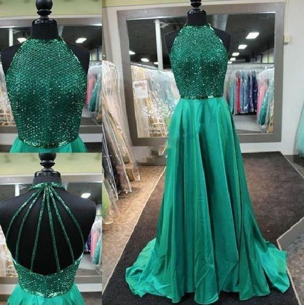 glitter beaded crystal unique back prom dresses 2019 high halter a-line real p evening pageant gowns formal party cocktail robes, Black
glitter beaded crystal unique back prom dresses 2019 high halter a-line real p evening pageant gowns formal party cocktail robes, Black