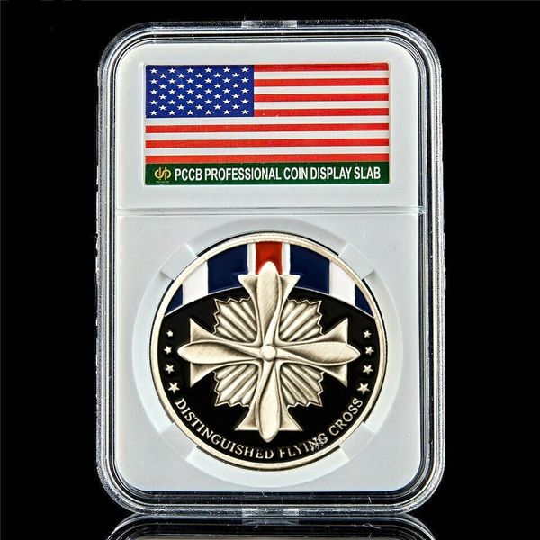 us sea air force outstanding flying cross army craft 1oz silver plated military commemorative coin w/pccb box
us sea air force outstanding flying cross army craft 1oz silver plated military commemorative coin w/pccb box