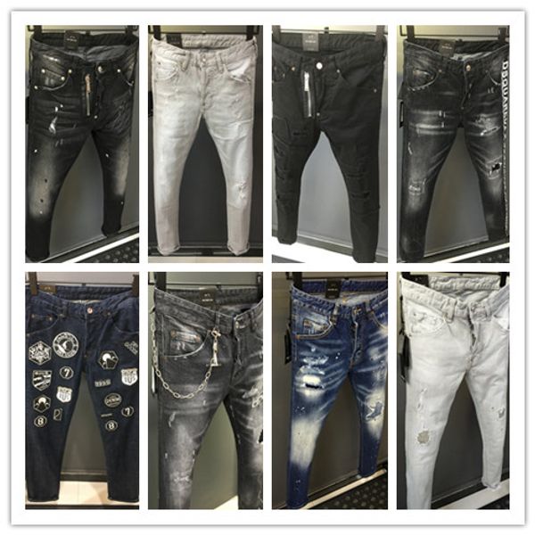 new arrivals mens jeans designer ripped motorcycle moto biker denim pants fashion slim tear hole hip hop jeans italy size w44-54, Blue
new arrivals mens jeans designer ripped motorcycle moto biker denim pants fashion slim tear hole hip hop jeans italy size w44-54, Blue