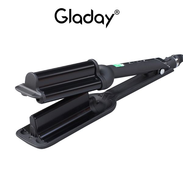 gladay professional salon hair curles 32mm deep wave hair curling irons ceramic triple barrel big wave curlers
gladay professional salon hair curles 32mm deep wave hair curling irons ceramic triple barrel big wave curlers