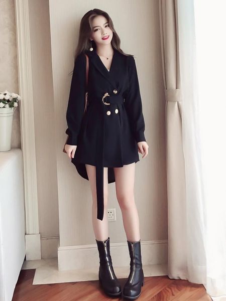 2019 new trench cotton casual full sleeves turn-down collar button pockets adjustable waist double breasted wide-waisted solid, Tan;black
2019 new trench cotton casual full sleeves turn-down collar button pockets adjustable waist double breasted wide-waisted solid, Tan;black